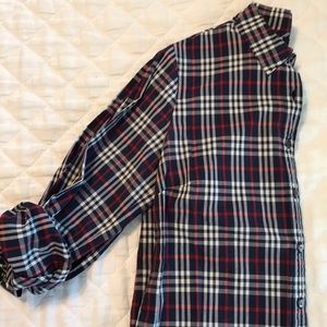 J.Crew Perfect fit shirt, RW&B plaid, size 8